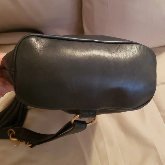 Tignanello Sling Leather Bag Dark Navy - Picture 5 of 8